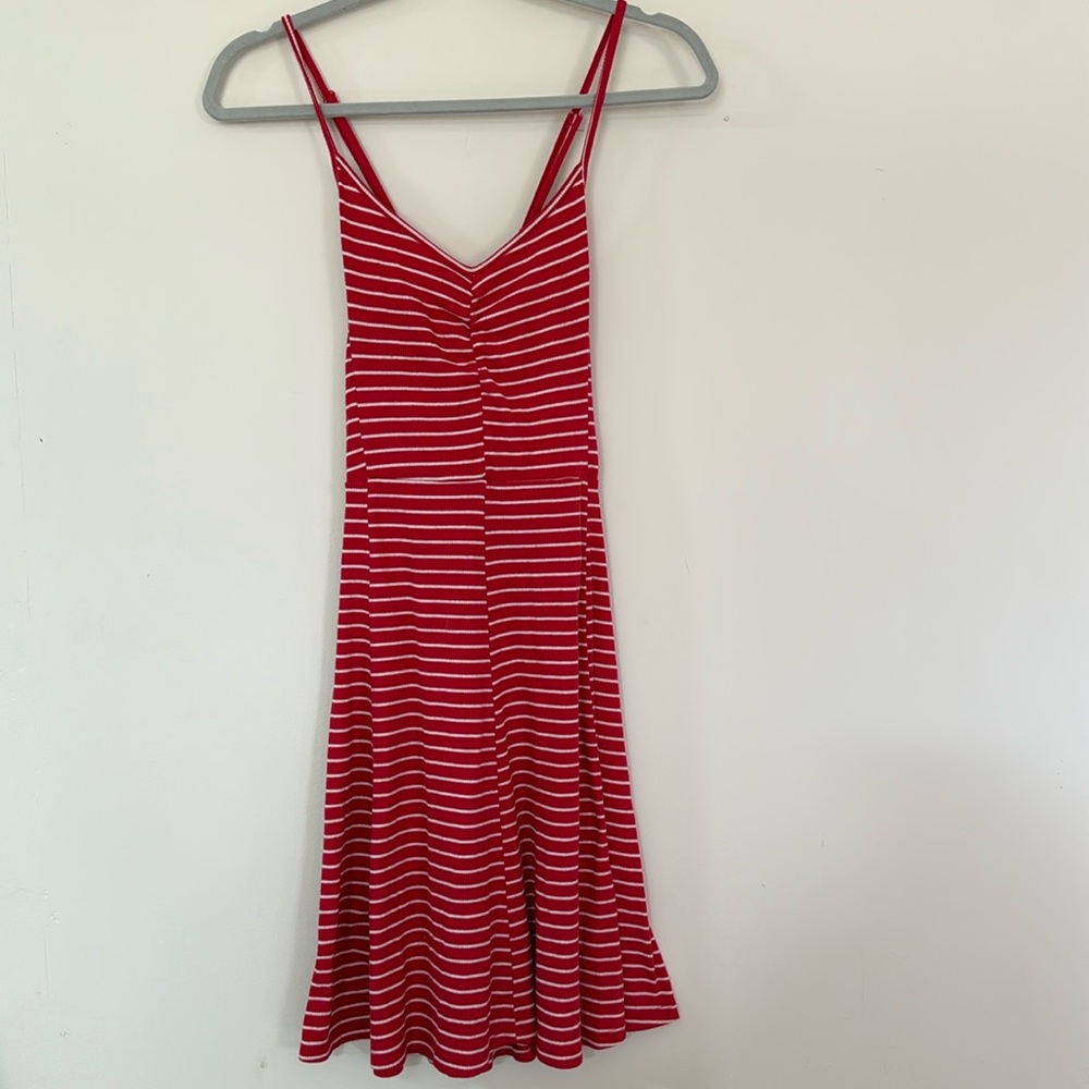 Maurice’s Red & White Striped Dress